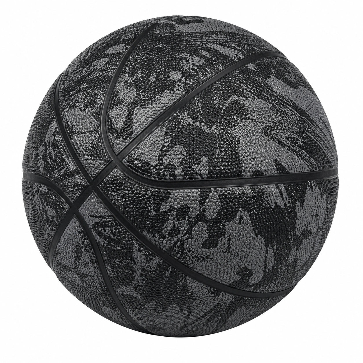 Pallone da basket Nero-Grigio motivo mimetico