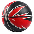 Pallone da Basket per Esterni Design Dinamico Rosso e Nero