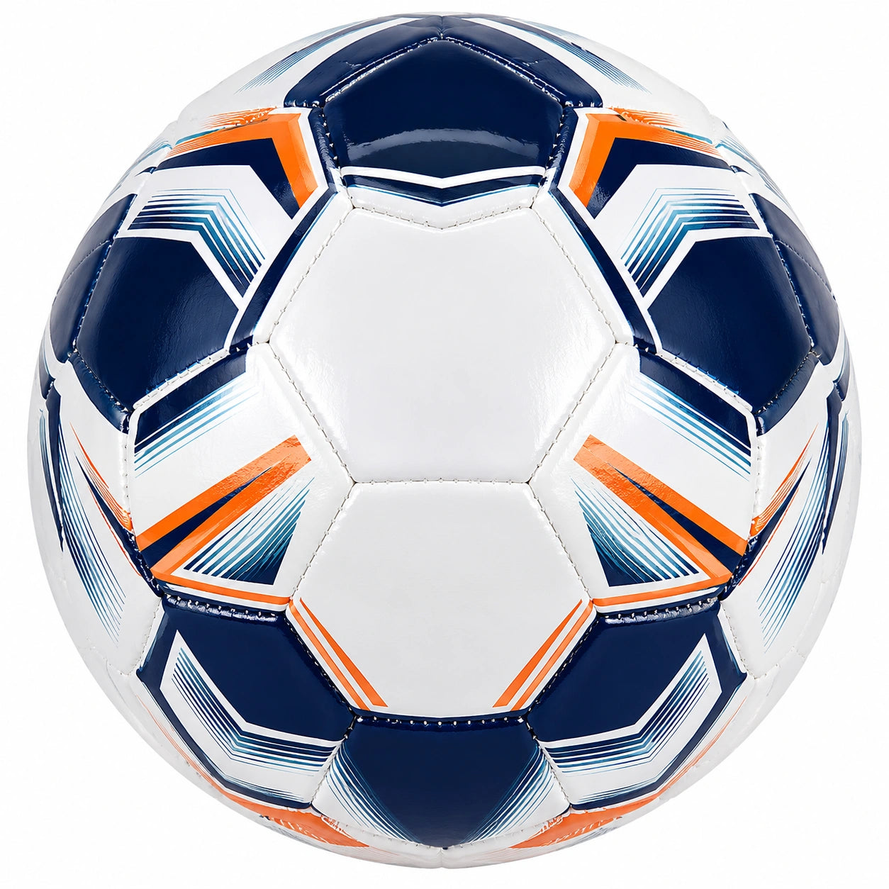 Pallone da Calcio Taglia 5 Bianco/Blu/Arancione