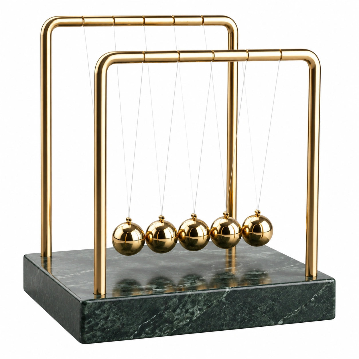 Pendolo di Newton Scrivania Metallo Oro