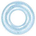 Salvagente gonfiabile glitterato azzurro diametro 90 cm